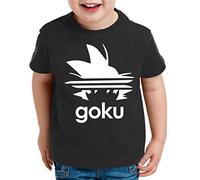 Tee Kiki Adi Goku T-Shirt pour Enfants Son Dragon Master Ball Vegeta Turtle Roshi DB, Kinder T-Shirt Größe:110-116 (5-6 Ans), Kinder Farben:Noir