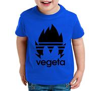 Tee Kiki Adi Vegeta T-Shirt pour Enfants Son Dragon Master Ball Goku Turtle Roshi DB, Kinder T-Shirt Größe:122-128 (7-8 Ans), Kinder Farben:Bleu Royal