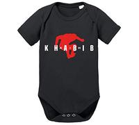 Tee Kiki Air Khabib II MMA Body bébé Coton Bio Proverbes Barboteuses Garçons et Filles 0-12, Größe2:80/10-12 Mois, Baby:Noir