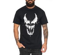 Tee Kiki Eddi Brock Face T-Shirt pour Homme Cool Fun Shirt, Farbe2:Noir, Größe2:X-Large