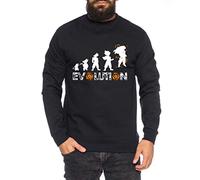 Tee Kiki Evolution Sweat-Shirt pour Homme Goku Dragon Master Son Ball Vegeta Turtle Roshi DB, Farbe2:Noir, Größe2:Medium