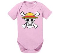 Tee Kiki Logo One Baby Straw Hat Body bébé Coton Bio Proverbes Barboteuses Garçons et Filles 0-12, Größe2:68/4-6 Mois, Baby:Rose