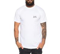 Tee Kiki Majin T-Shirt Brodé Homme - Chemise Dragon Master Son Manga Ball Turtle Anime, Couleur:Blanc, Taille:L