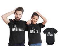 Tee Kiki Original Remix - Partenaire t-Shirt père Fils Enfant bébé Body - Meilleur Cadeau d'anniversaire - Look Partenaire, Taille:M, T-Shirts:T-Shirt Homme Noir