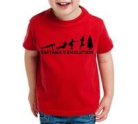 Tee Kiki Sait Evo Saitama Camiseta pour Enfants Saitama Punch One Anime Manga, Kinder T-Shirt Größe:152-164 (12-14 Ans), Kinder Farben:Rouge