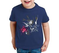 Tee Kiki Sait Fly Saitama Camiseta pour Enfants Saitama Punch One Anime Manga, Kinder T-Shirt Größe:134-146 (9-11 Ans), Kinder Farben:Bleu foncé