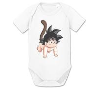 Tee Kiki Son Baby Dragon Body Ball bébé Coton Bio Proverbes Barboteuses Garçons et Filles 0-12, Größe2:62/2-3 Mois, Baby:Blanc