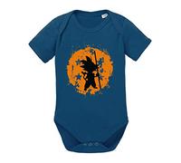 Tee Kiki Son Bruch Dragon Body Baby Ball bébé Coton Bio Proverbes Barboteuses Garçons et Filles 0-12, Größe2:56/0-2 Mois, Baby:Bleu foncé