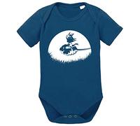 Tee Kiki Sunrise Goku Baby Dragon Body Ball bébé Coton Bio Son Proverbes Barboteuses Garçons et Filles 0-12, Größe2:68/4-6 Mois, Baby:Bleu foncé