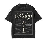 Tee Rétro Jennie Ruby | Design Vintage | Manches Courtes en Coton (6,S)