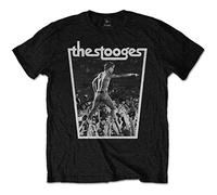 Tee Shack Iggy Pop and The Stooges Stage Pose Live Officiel T-Shirt Hommes Unisexe (X-Large)
