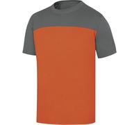 TEE-SHIRT 100% COTON GENOA2 ORANGE/GRIS - DELTA PLUS - GENO2OG 54/56 (XL)