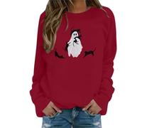 Tee Shirt a Manche Longue Femme Cardigan Laine Poule Douce Loose Ouvert Boule Épaules Naïs Zebre Côtelée Pres Élastiquée Oversized Gros Doudoune Message Squelette Gothique