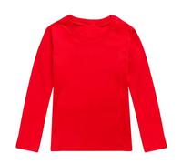 Tee Shirt à Manches Longue Filles Pullover Garçon Sweats Hiver Automne - Hauts Basique Col Rond Basic Tops pour Unisexe Enfant Adolescent Tshirts