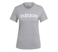 Tee shirt - ADIDAS - W lin t - Gris - 100% Coton - Manches courtes L