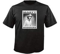 Tee Shirt Adult Unisex Country Music Legend Marty Robbins Cotton T Shirt Black Manches Courtes(3X-Large)