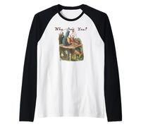 Tee-Shirt Alice Wonder Lewis Caroll Caterpillar Manche Raglan