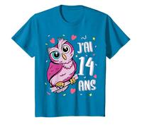 Tee Shirt Anniversaire 14 Ans Fille Ado Humour Drôle Hiboux T-Shirt