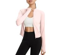 Tee Shirt Anti UV Femme Zipper Chemise de Plage Protection UV T Shirt de Sport UPF 50+ Course Léger Respirant Fonctionnel Séchage Rapide à Manches Longues Pullover de Randonnée Surf Natation Course