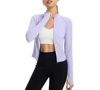 Tee Shirt Anti UV Femme Zipper Chemise de Plage Protection UV T Shirt de Sport UPF 50+ Course Léger Respirant Fonctionnel Séchage Rapide à Manches Longues Pullover de Randonnée Surf Natation Course