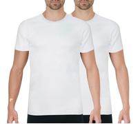 Tee-shirt - ATHENA - Lot de 2 - Coton Bio - Blanc - Manches Courtes L