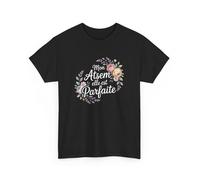 Tee Shirt ATSEM Noir - ""Mon Atsem elle est parfaite"" - T-shirt Cadeau Merci Fin d’Année École S à 3XL : Couleur - Black, Taille L