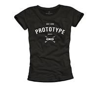 Tee Shirt avec Phrase Drole pour Femme - Gods OWN Prototype - Noir S