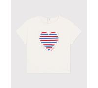 Tee-shirt bébé en coton à manches courtes uni Petit Bateau - blanc - Taille 6 mois 6M blanc/multicouleur