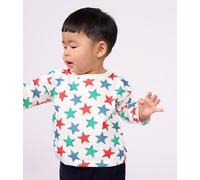 Tee-shirt bébé en coton manches longues imprimé étoiles Petit Bateau - écru - Taille 6 mois 6M écru/multicouleur