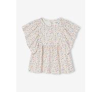 Tee-shirt blouse fille écru 3A