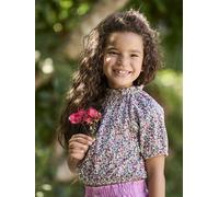 Tee-shirt blouse forme crop fille écru 10A