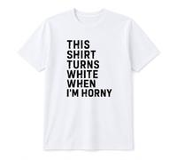 Tee Shirt Ça Devient Blanc Quand Je Suis Excitée Short Sleeve | Tee-Shirts Respirant Homme Manches Courtes Pour Sport Fitness Gym T-Shirt