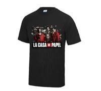 Tee shirt - Casa de Papel - Noir - 100% polyester - Manches courtes - Coupe regular XXL