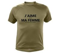 Tee-Shirt Chasse, J'aime Quand ma Femme Me Laisse Aller chasser (4XL,170, Vert)