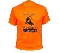 Tee-Shirt Chasse on Nait Tous Egaux Bécasse (L,145, Orange)