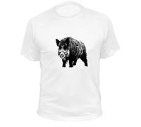 Tee-Shirt Chasse, Sanglier Seul, Idée Cadeau Chasseur