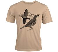 Tee Shirt Chasseur Motif grive [avec Texte Personnalisable]