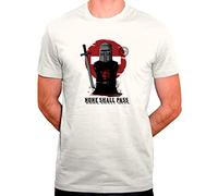 Tee Shirt Chevalier Noir - Sacré Graal Monty Python - T-Shirt Homme Bio Blanc (XXXL)