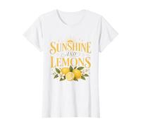 Tee Shirt Citron Femme Été Soleil Sunshine and Lemons T-Shirt