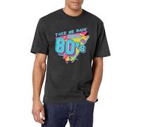 Tee Shirt Col Rond Homme - Chemise Homme Style Rétro Années 80 T-Shirt Musical à Manches Courtes pour Fête d'anniversaire Tenue Décontractée