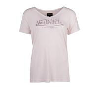 Tee Shirt Col V Fluide Strass Logo Femme Von Dutch