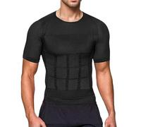 Tee Shirt Compression Homme Amincissant Vêtements Tshirt De sous Chemise Débardeur Debardeur Débardeurs Minceur Musculation Powerfit Gaine Amincissante Gainant Ventre Plat Marcel Ceinture Abdominale