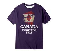 Tee Shirt Compression Homme - T-Shirt Homme Message Patriotique Le Canada n'est Pas à Vente Coton Confortable