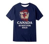 Tee Shirt Compression Homme - T-Shirt Homme Message Patriotique Le Canada n'est Pas à Vente Coton Confortable