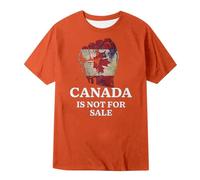 Tee Shirt Compression Homme - T-Shirt Homme Message Patriotique Le Canada n'est Pas à Vente Coton Confortable