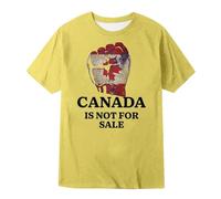 Tee Shirt Compression Homme - T-Shirt Homme Message Patriotique Le Canada n'est Pas à Vente Coton Confortable