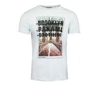 Tee Shirt Coton Imprimé Pont De Brooklyn Homme Paname Brothers