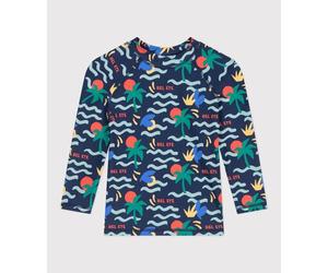 Tee-shirt de bain anti uv enfant manche longue imprimé Petit Bateau - bleu - Taille 12 ans 12A bleu/multicouleur