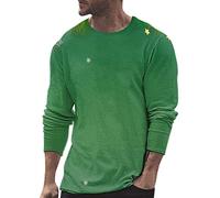 Tee-Shirt De Noel Homme Original T-Shirt Homme Manches Longues pour Saison Automne Hiver avec Impression NoëL ÉLéGant Design CéLéBration Confortable Mode Masculine VêTement Quotidien