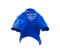 Tee-Shirt De Printemps Chien avec des Mots Drôles Vivez Toujours avec Mes Parents- Tee-Shirts Vêtements Vêtements Bleu/Pull.